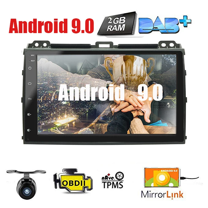 Discount Android 9.0 car DVD player GPS for Toyota Prado 120 2004-2009 Quad Core 2G RAM 16G ROM DAB OBD BT navigation USB WIFI DVR 0 Discount Android 9.0 car DVD player GPS for Toyota Prado 120 2004-2009 Quad Core 2G RAM 16G ROM DAB OBD BT navigation USB WIFI DVR 0