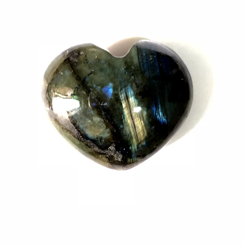 

ONLY ONE!! Large Labradorite Heart-Carved Labradorite Hearts,Reiki Chakra Healing Stone Hearts,65x29mm 120grams