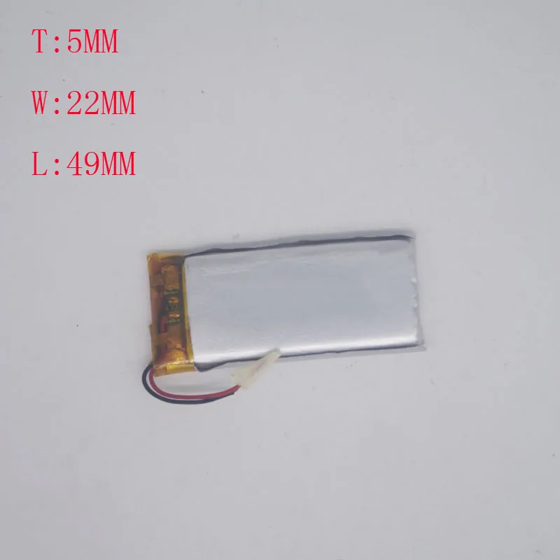 3 7 V полимерная литиевая батарея 502250 / 502249 600mAh карта динамик беспроводная