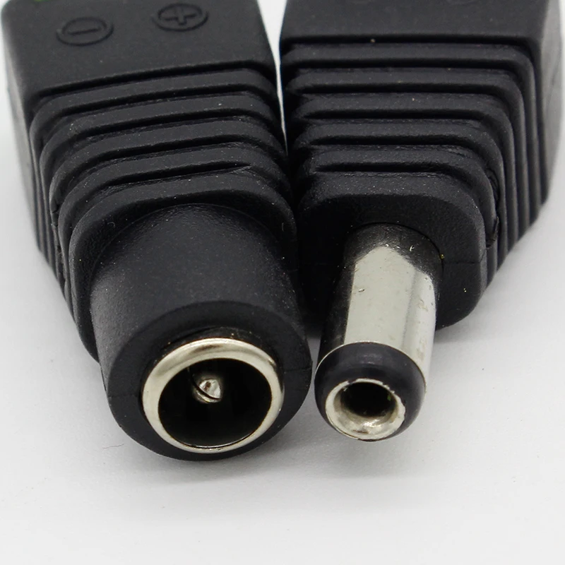 IMC Hot 10 Pcs CCTV Cameras 2.1mm x 5.5mm Female Male DC Power Plug Adapter