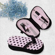 4 шт./компл. маникюрный набор комплекты клиперов для ногтей набор педикюра Набор тапочек свадебный подарок