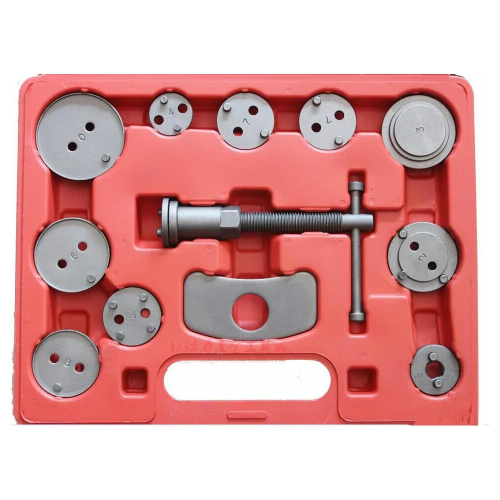 

12 Pieces Automotive Disc Brake Piston Caliper Pad Set Car Wind Back Hand Tool Kit