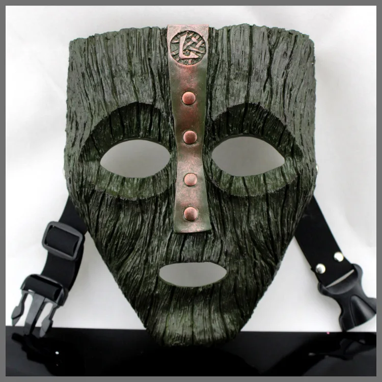 Коллекционное издание Loki маска Moive Смола полистоун маска для лица Хэллоуин высокого класса Косплей Маска фестиваль маскарад Вечерние 540 г - Цвет: black green color