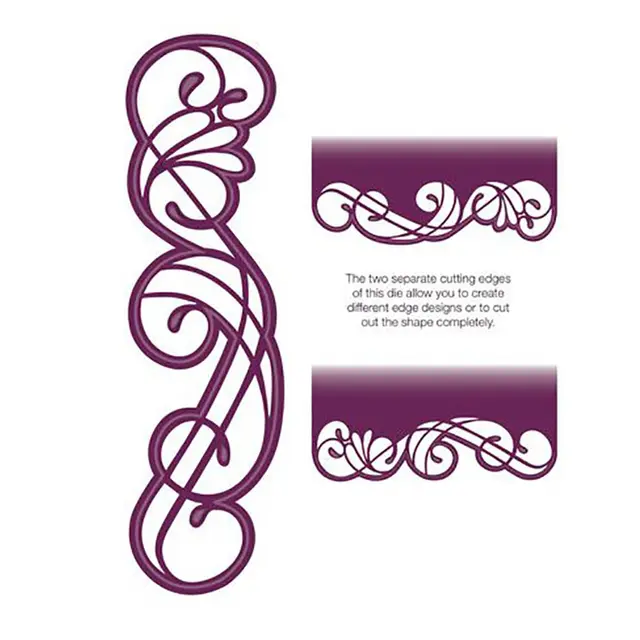 Metal Cutting Dies Scrapbooking Lace Edge Craft Die Cuts Card making