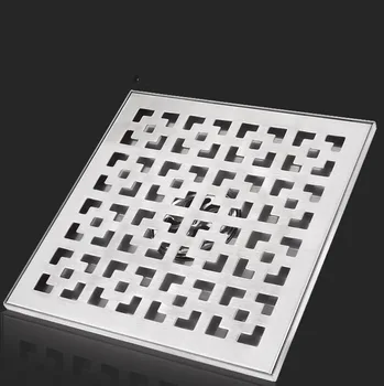 

15/20/30cm 304 Stainless Steel Thicken Square Balcony Floor Drain Engineering Large Displacement Outdoor Deodorant Floor Drain