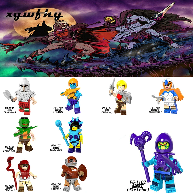 

Legoing Movie He-Man & T.M.O.T.U figures He-Man and the Masters of the Universe Model Building Blocks Toys for Children JM223