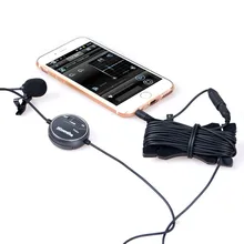 Commlite cvm-v03cp Comica дБ Регулировка петличный микрофон клип на всенаправленный конденсаторный микрофон для Камера видеокамера смартфон