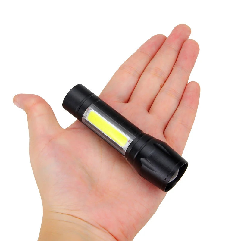 Front-Bike-Headlight-XPE-LED-Bicycle-Light-300LM-COB-Handy-Flashlight-with-Built-in-Rechargeable-Battery(2)