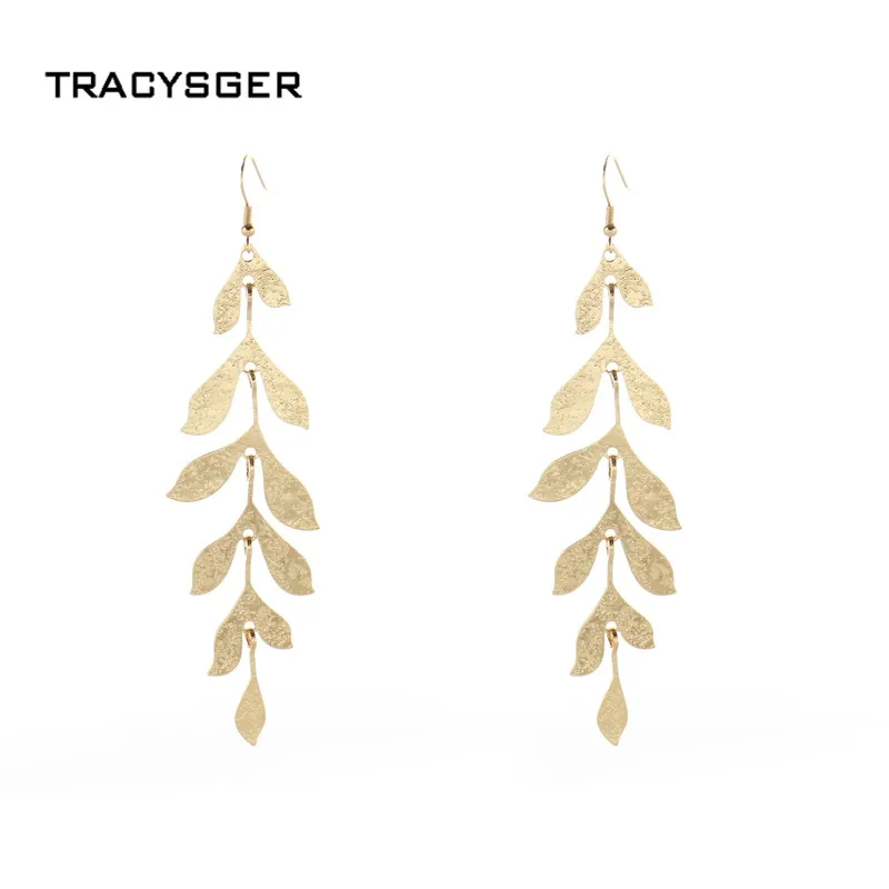 

AL-ER30292/TRACYSGER/Bohemia willow leaf earrings
