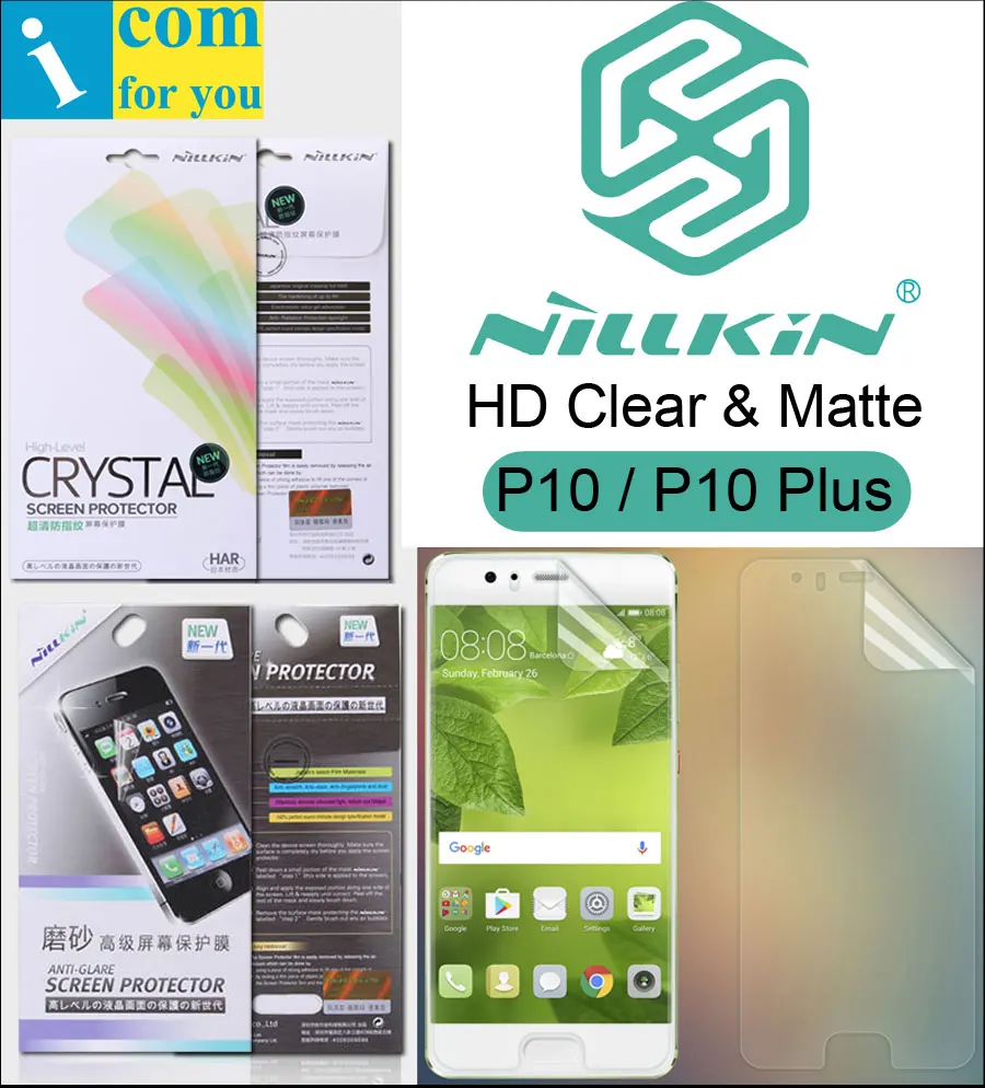 

Nillkin Matte Clear Screen Protective Film For Huawei P20 Pro P10 Plus Transparent Anti-Glare