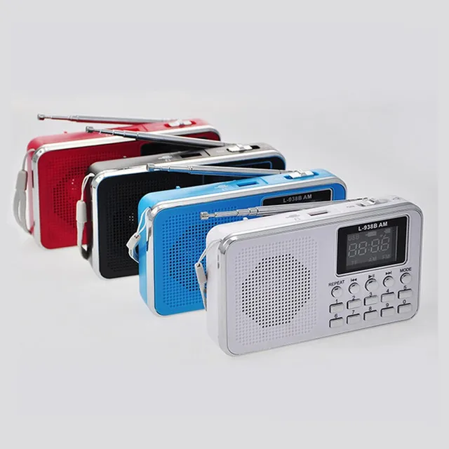 L 938B Doble Banda FM Radio Portátil Mini Digital de