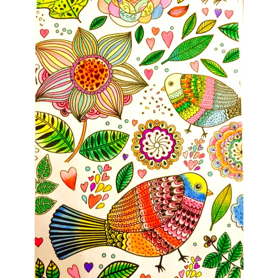 Inspiration jardin 50 Coloriages Antistress Adult Colouring Book Relieve Stress Kill Time Graffiti Painting Drawing Books Gift in Books from fice & School