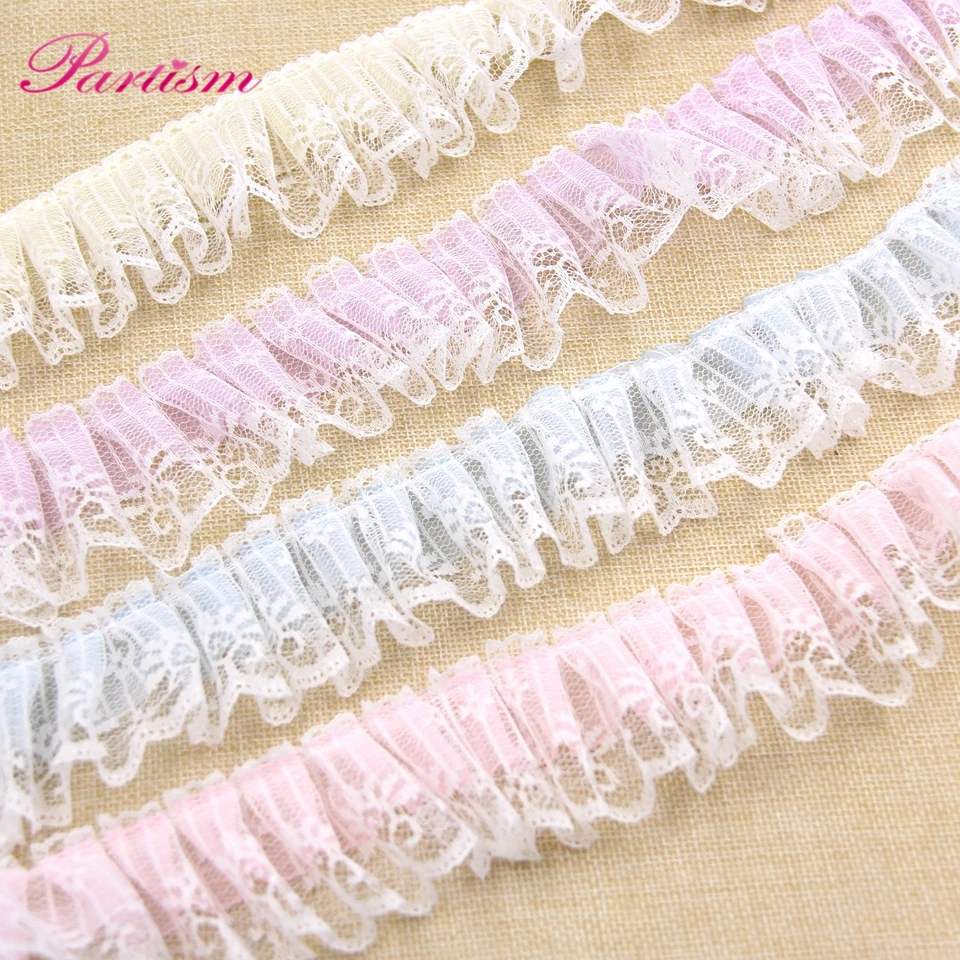 1Yard 5cm Mutil Color Lace Trim Handmade Patchwork Material Lace Ribbon DIY Sewing Crafts