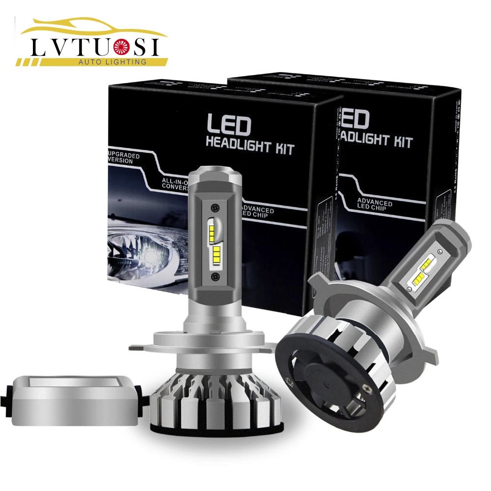 LVTUSI 2 шт. мини H7 LED H4 автомобисветильник фары s H11 H3 9005 HB3 9006 HB4 9012 автомобильные
