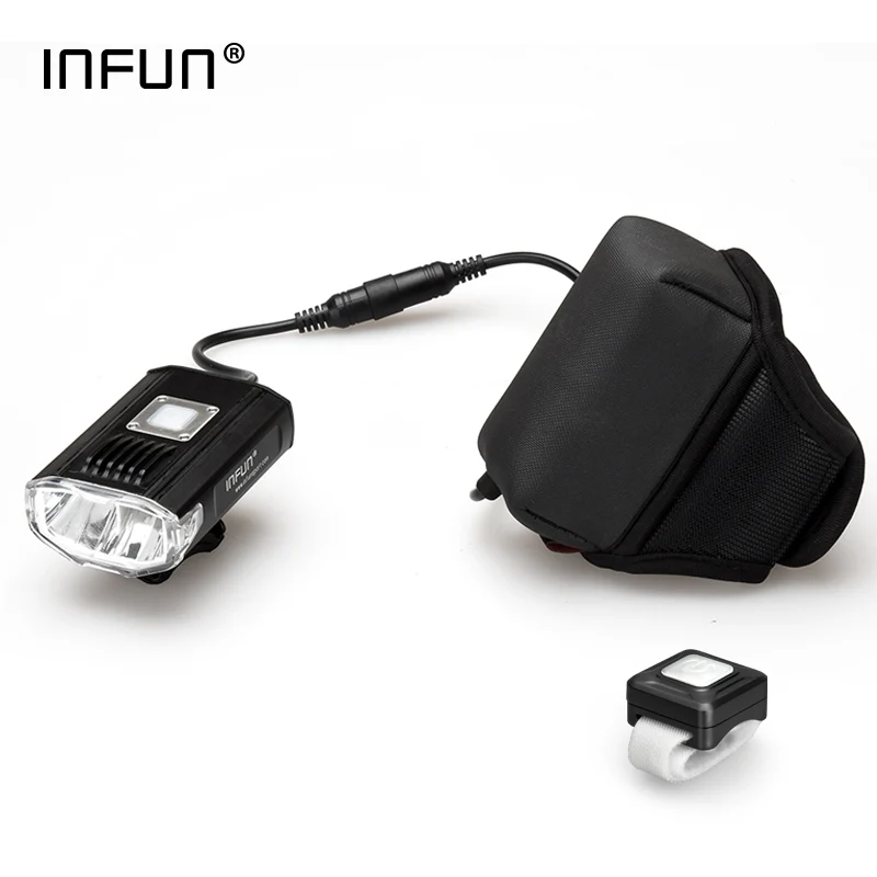 INFUN GT200 велосипедный передний светильник с дистанционным управлением 2200 люмен USB