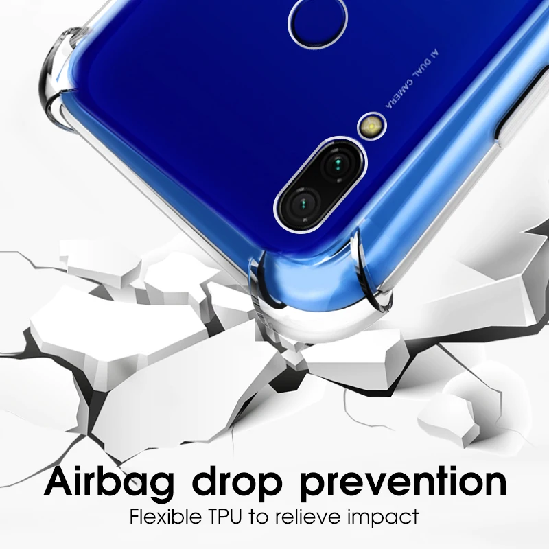 Чехлы с воздушной подушкой для Xiaomi Mi 9 8 SE A2 Lite A1 6X 5X 6 Poco F1 Max 3 Mix 2S Play Redmi 7 5Plus 6A Note 5 Pro