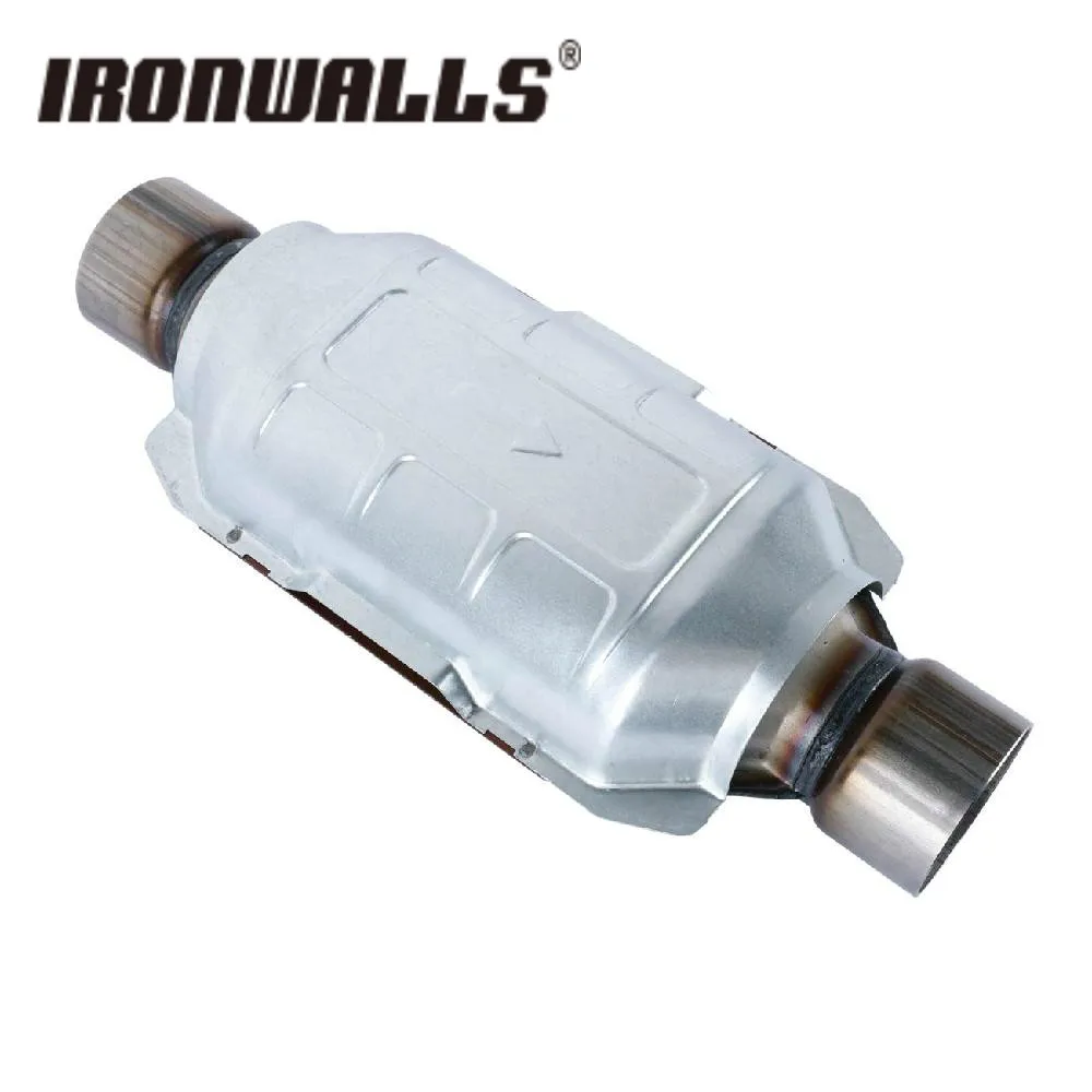 

Ironwalls 2.5" Universal car catalytic converter replacement parts Greater sound for exhaust system for Cadillac Ford GMC Lexus