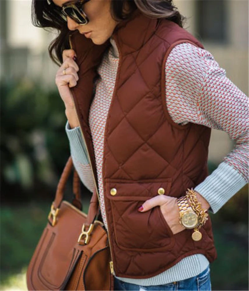 New Arrival Ladies Women Bomber Jacket Classic Zip Up Biker Vintage Jacket Vest Fashion Street Wear Plus Size