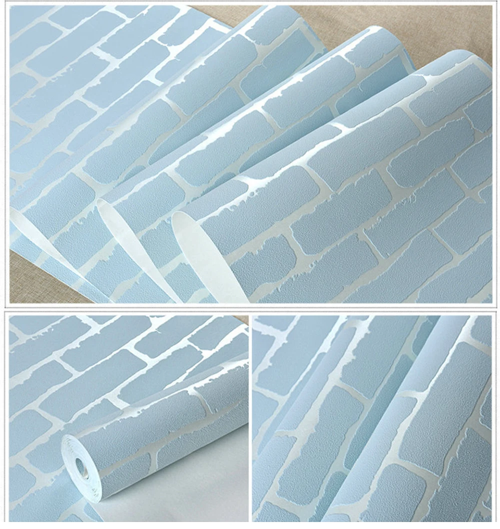 1 м самоклеящаяся Нетканая ткань каменная кирпичная настенная бумага для стен в рулоне искусственная 3D настенная бумага s для гостиной ресторана настенная бумага
