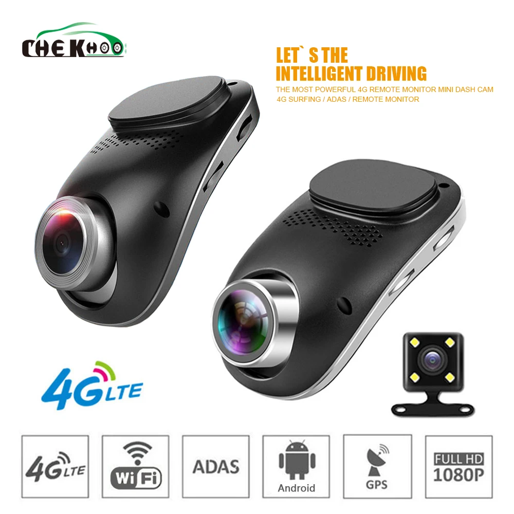 4G 3g Dash камера Android gps ADAS регистратор двойной объектив Dash cam Full HD 1080P Мини циклическая запись Dashcam Автомобильный dvr Wifi