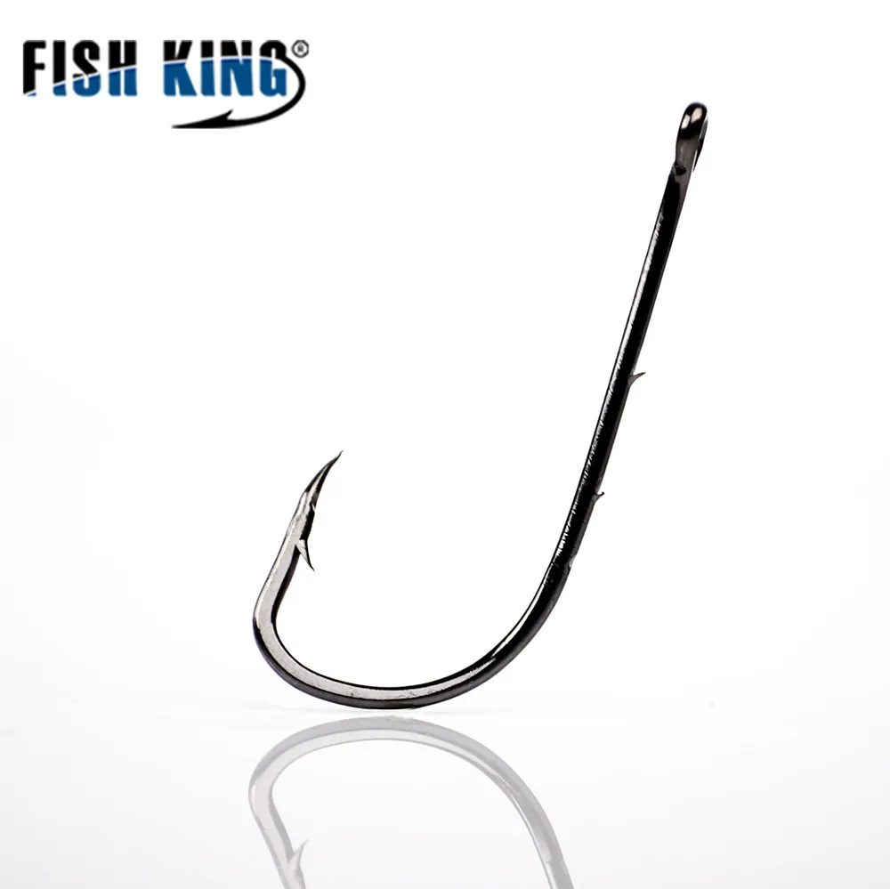 FISH KING 50 шт./лот 1#-15# рыболовный колючий крючок от японская Приманка Держатель Рыболовные Крючки Карп Anzol рыболовные снасти