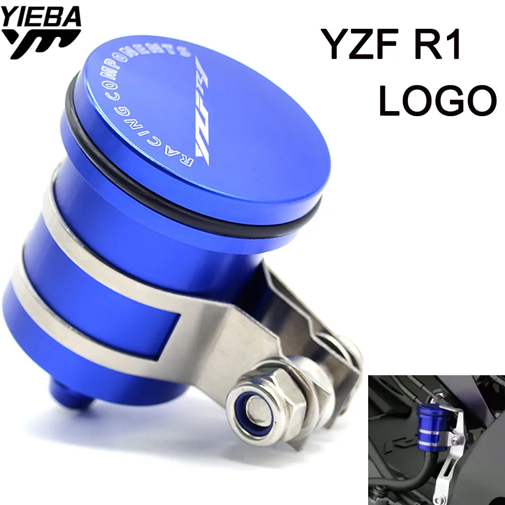 Universal Motorcycle Brake Fluid Reservoir Clutch Tank Oil Fluid Cup for YAMAHA YZF-R1 YZFR1 YZF R1 R3 R15 R25 YZF R1M With LOGO