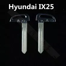 С канавкой справа дистанционный смарт-ключ без ключа аварийная вставка чистое лезвие ключа пустой для hyundai IX25/Elantra/Verna/MISTRA/Tucson [2 шт]