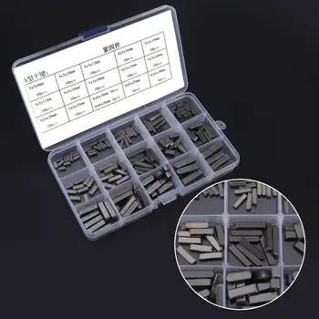 

140Pcs Stainless Steel Round Ended Feather Key Parallel Drive Shaft Pin Parallel Keys Set Assortment Kit 3mm - 6mm High Quality