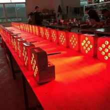 10 шт., 9 шт. x 10 Вт RGBW светодиодный светильник с аккумулятором, беспроводной светодиодный светильник par64 Может DMX перезаряжаемый светильник ing