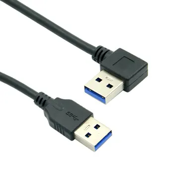 

CY 0.4M Right Angled 90 Degree USB 3.0 A Type Male to Straight A Type Male Data Cable High Quality Cablecc