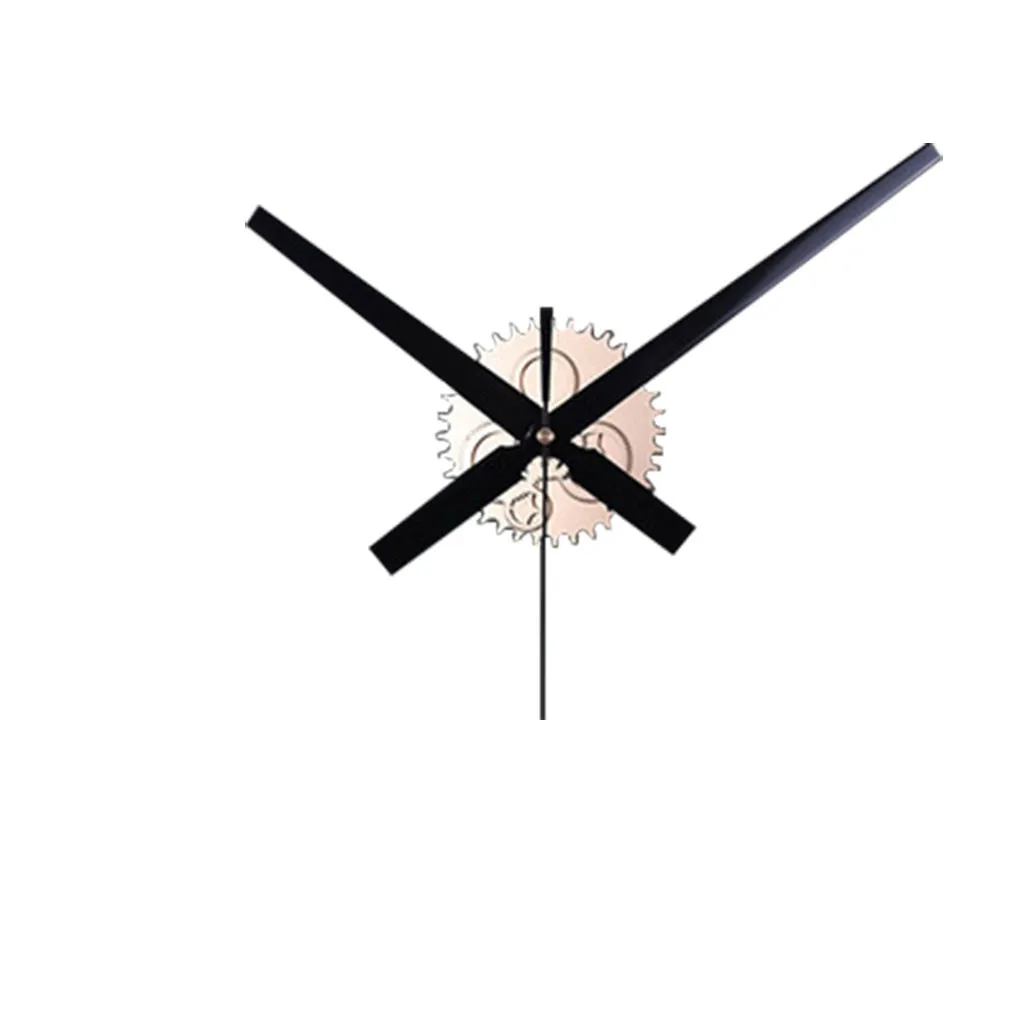 Настенные часы современный дизайн ретро самоклеющиеся DIY гостиная маятник Деревянные Шестерни настенные часы большая указка креативное время 19MAY8