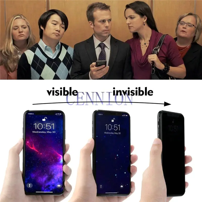 Anti-Spy 9H Privacy Glass Silk Screen Protector for iPhone 14 13 12 Pro Max Mini 11 X XS 5.8 XR 8 7 Plus 400 pcs