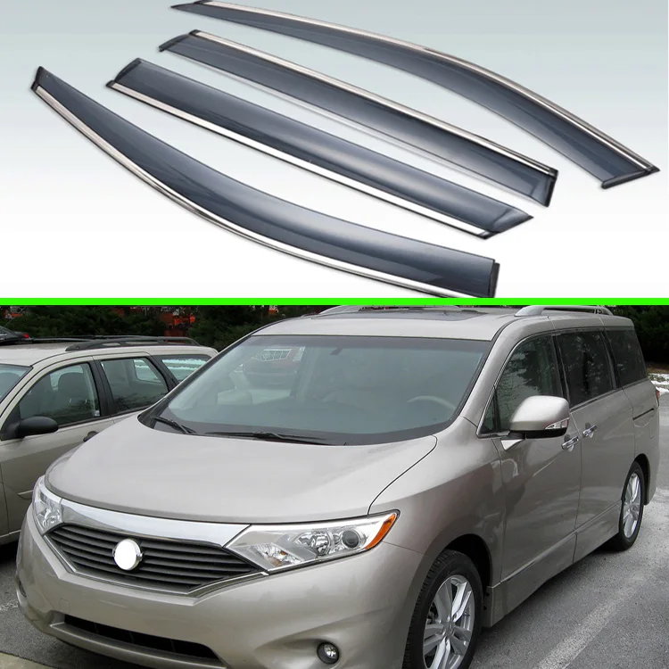 Для Nissan Quest RE52 2011-2017 пластиковый внешний козырек вентиляционные Шторы окно Защита