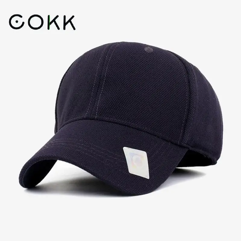 

COKK Casual Quick Dry Snapback Men Full Cap Hat Baseball Caps Running Cap Sun Visor Bone Male Casquette Gorras New Hat
