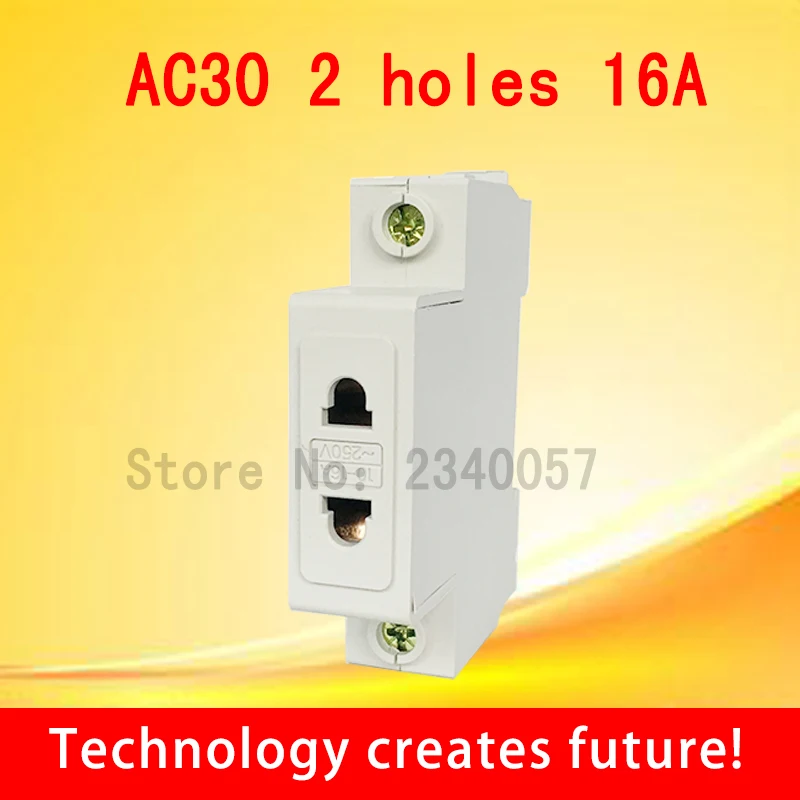 1 P однополюсный полюсный US EU 2 штырьковый разъем 35 мм DIN рейка крепление AC Power ac30