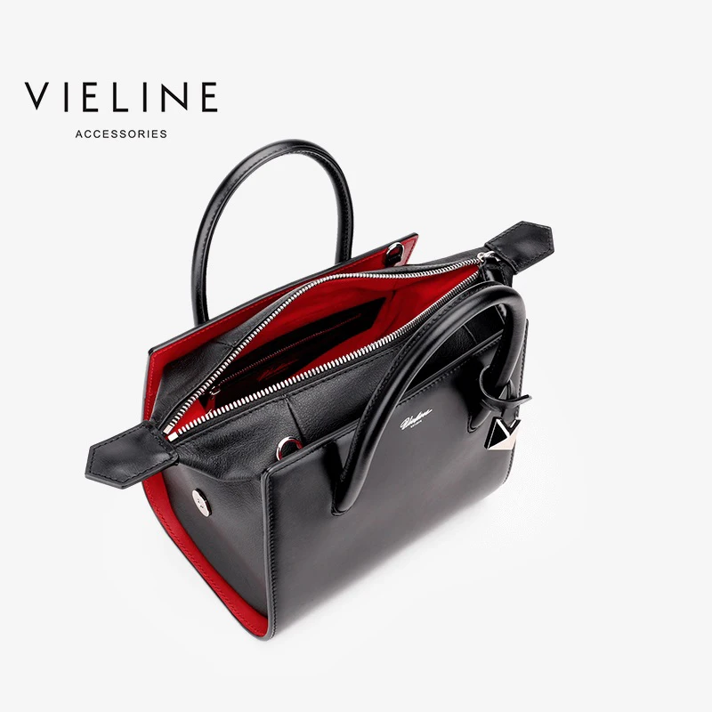 Vieline Женщины Натуральная кожа Сумка-тоут сумка кожаная сумка из коровьей кожи, Классическая Сумка-дизайнерский бренд