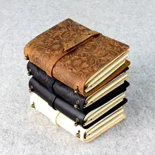 Genuine Leather Notebook Travelers Journal Agenda Handmade Planner Notebooks Vintage Diary Caderno Sketchbook School Supplies