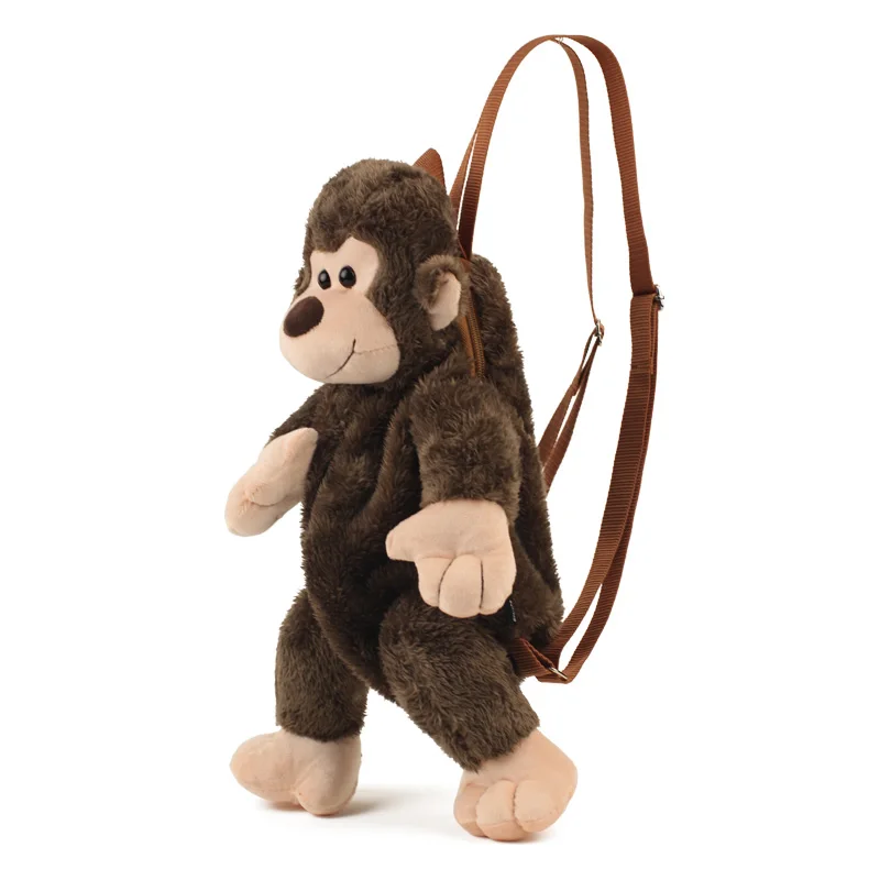 DDWE 38 см, детские плюшевые рюкзаки с милой обезьянкой и животными, Мультяшные школьные рюкзаки для девочек, детские игрушки для детского сада, подарок для малышей