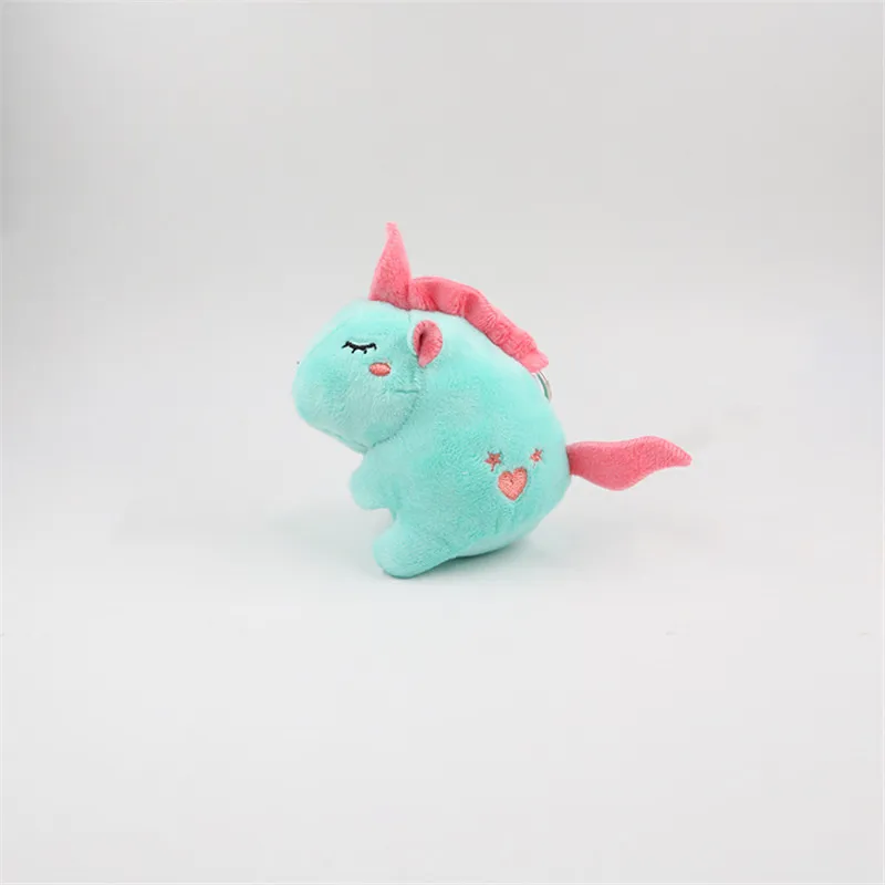 Cute Unicorn Plush Toys Keychain Fat Unicorn Key Bag Pendants Dolls Cartoon Unicornio Peluche Toy 10cm 24pcslot  (5)