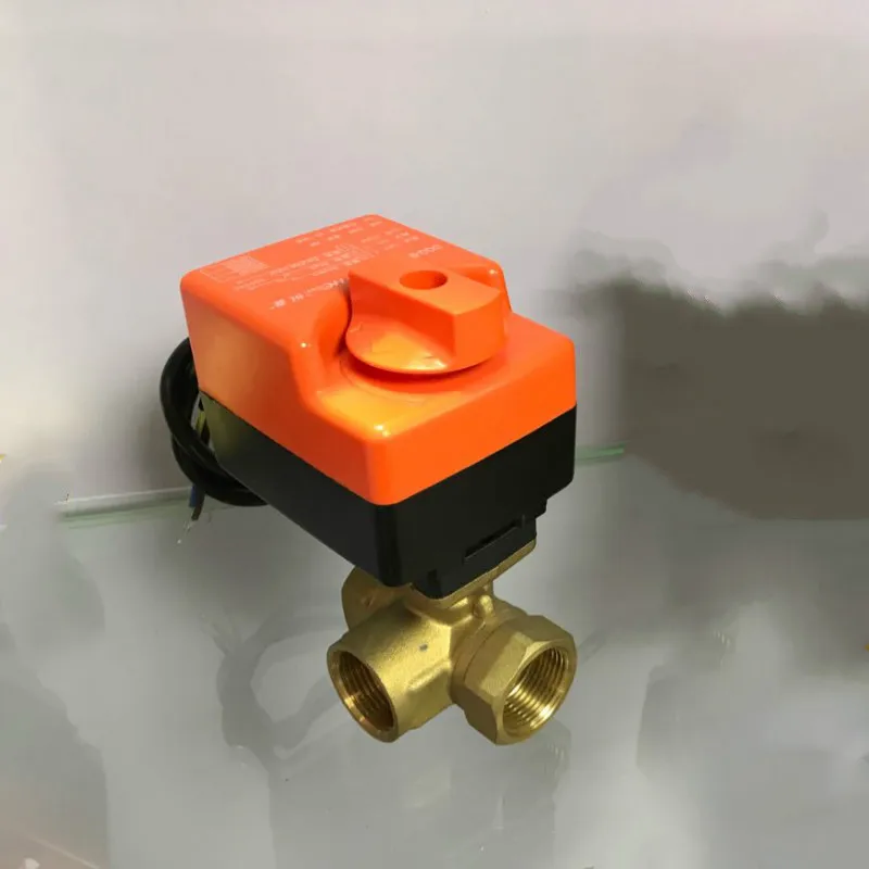 220V 3 way brass electric ball valve motorized ball valve with electric