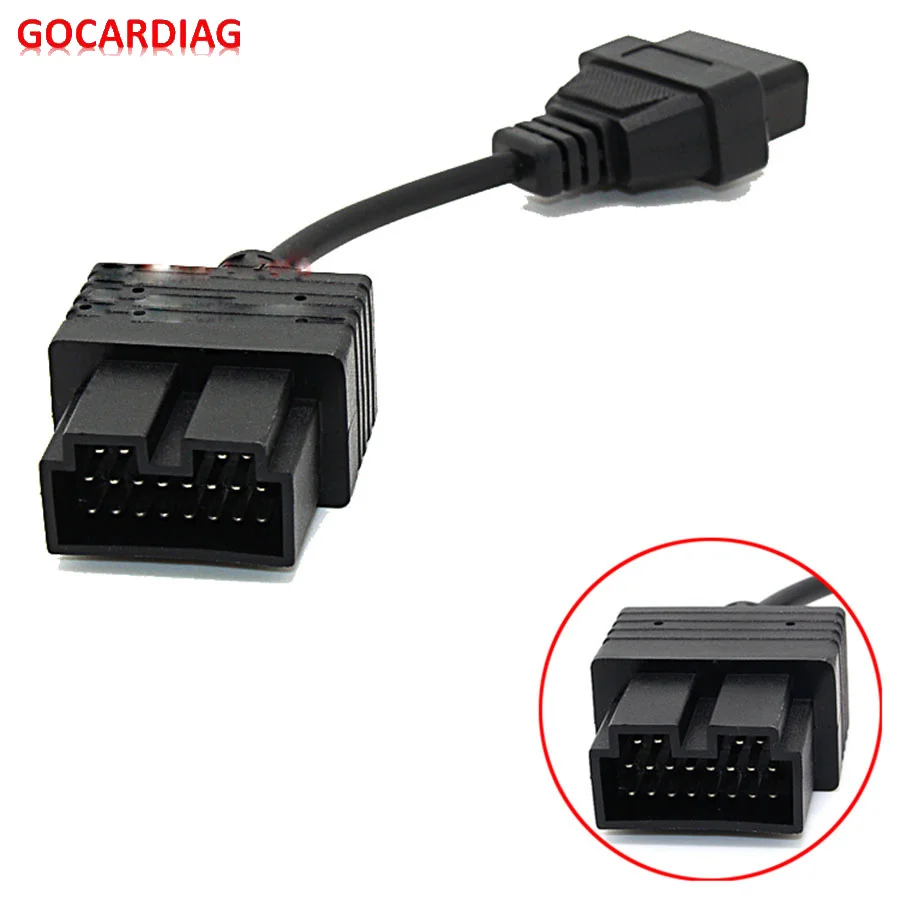 KIA 20 Pin To OBDII DLC 16 Pin Car Diagnostic Adapter Converter Cable