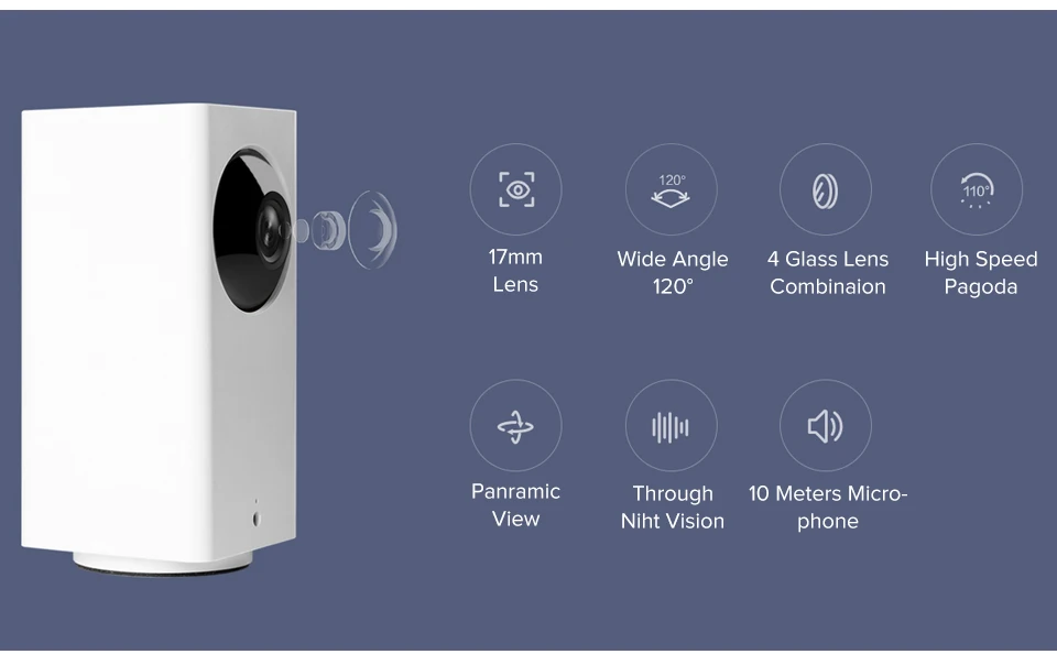 Xiao mi jia IP камера Dafang Интеллектуальный монитор 110 градусов 1080 p HD интеллектуальная безопасность wifi ночное видение для mi Home App