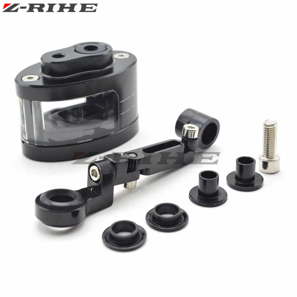 Motorcycle Motorbike CNC Brake Clutch Pump Oil Fluid Tank Reservoir Cup with Bracket Holder
