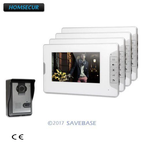 

HOMSECUR 7" Wired Video Door Entry Security Intercom with Mute Mode for Home Security