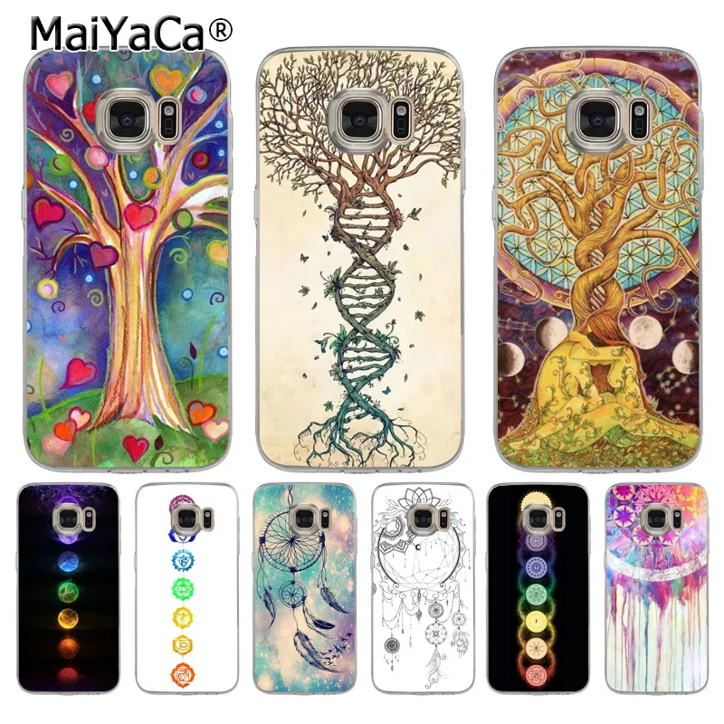 Роскошный чехол для samsung galaxy s8 s7 edge s6 plus s5 s9 с изображением мандалы и чакры MaiYaCa |