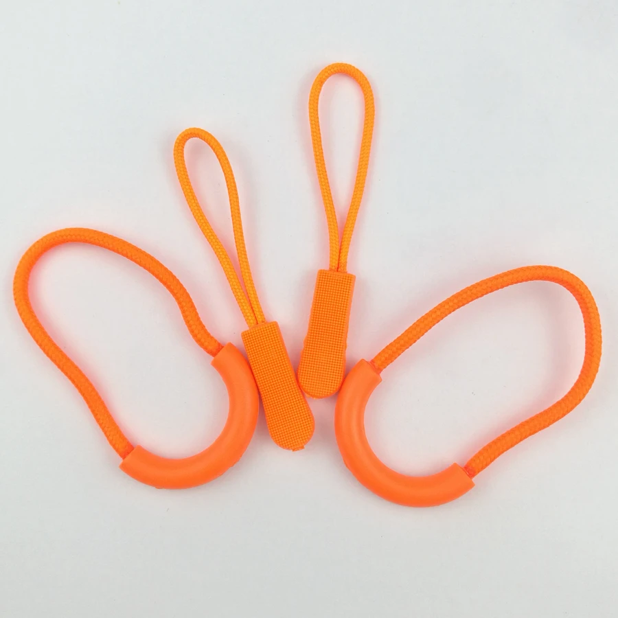 3Pcs Zipper Pulls Cord Rope Ends Lock Zip Clip Buckle Black for Backpack Luggage Zipper Rope
