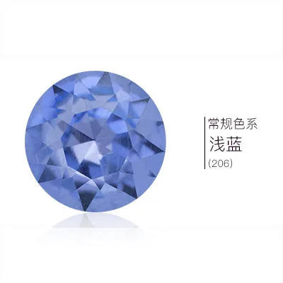 Все размеры цвета 8, 10, 12, 14, 16, 25, 27 мм круглый Baoshihua стекло, кристалл, камень заостренный назад высокое качество плоский верх Стразы - Цвет: light sapphire