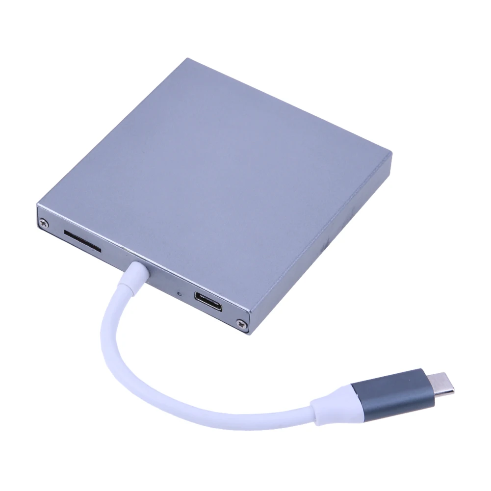 VAKIND Gray Aluminum Alloy 4 Ports 5Gbps USB 3 1 Type C HUB To M 2