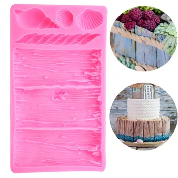 

DIY 3D Tree Wood Shell Silicone Mould Fondant Cake Chocolate Decoration Party Ornament Baking Mold Sugar Bake Tool Easter Decor