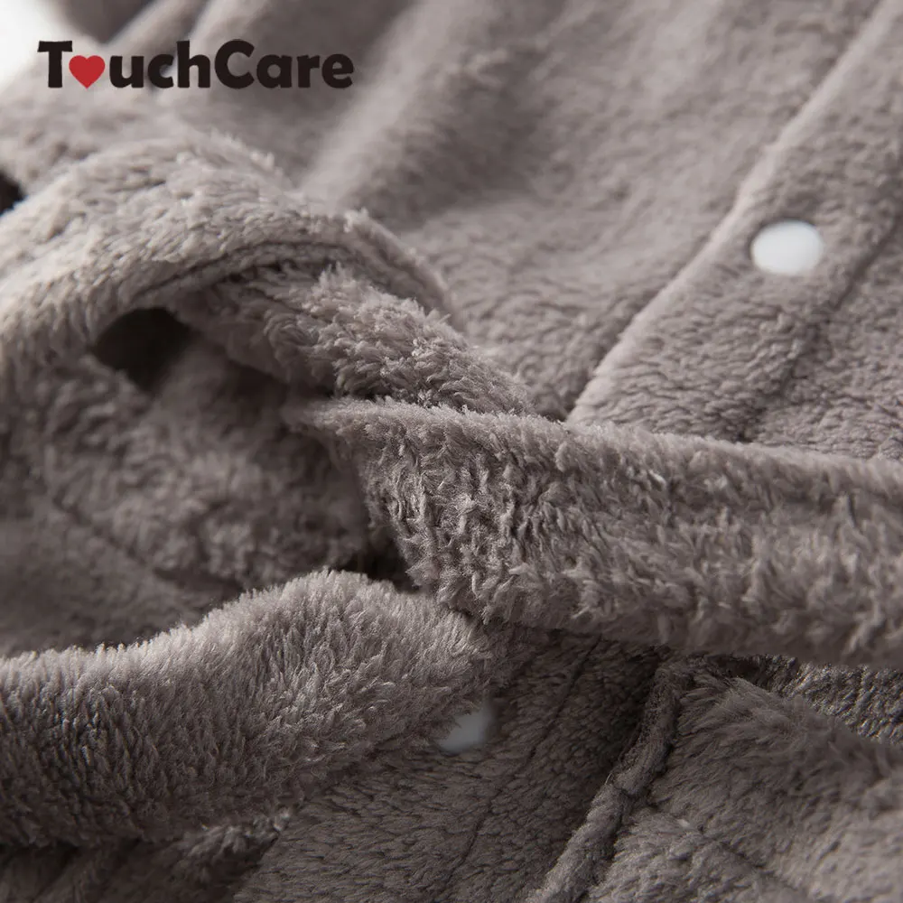 TouchCare милые кроличьи уши бархатный халат для новорожденного маленьких мальчиков